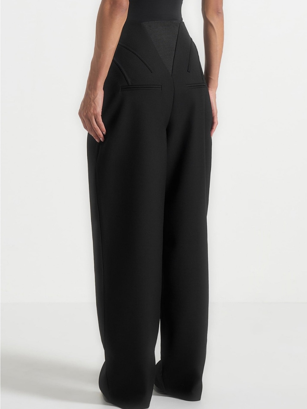 NWT MANIERE DE VOIR High Waisted Corset Sculptural Pants - Picture 5 of 7